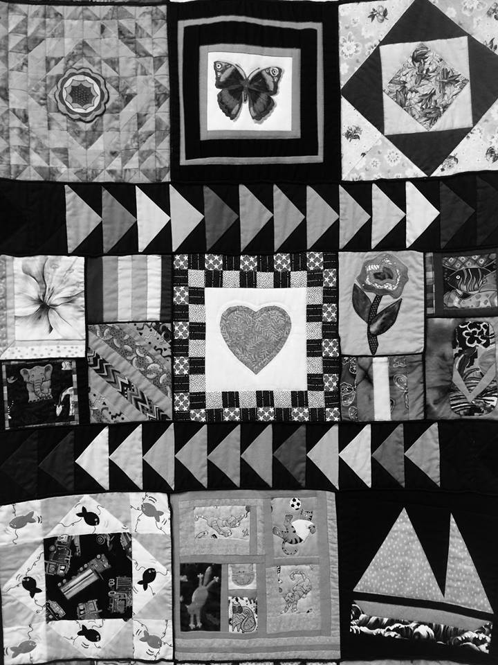 patterned quilt