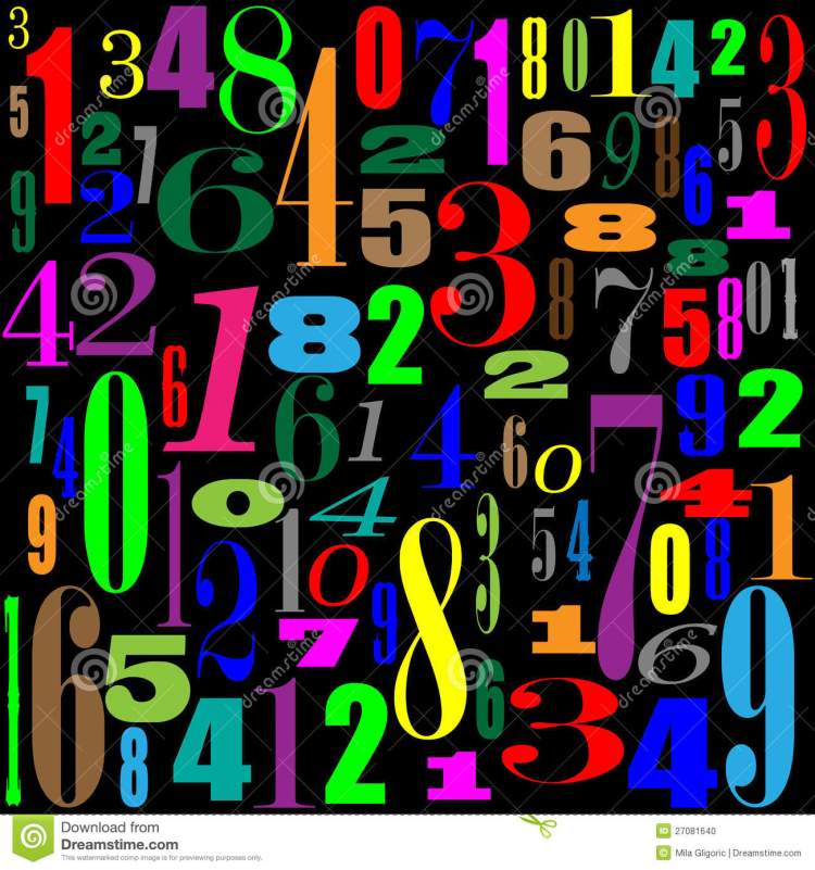 papel-pintado-con-negro-de-los-números-27081640